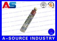 Hintergrund des Wasser-Glas-10ml Vial Labels With Clear Transparent für Ergänzungen/Hcg-Paketaufkleberetikettendruck