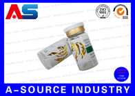Kundengebundenes Drucken Folie 10ml Vial Labels Gold für steriles Einspritzungsflaschen Verpacken