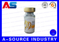 Kundengebundenes Drucken Folie 10ml Vial Labels Gold für steriles Einspritzungsflaschen Verpacken