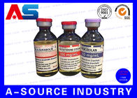Pharmazeutisches Goldfolien-Prägungsdrucken der Aufkleber-10mL glattes von sterilen Glasphiolen