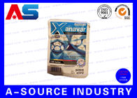 Anavar 60 Tablet-MundPeptide-Gewohnheit Druckzipverschluss-Aluminiumplastiktaschen, die mit Sicherheits-Hologramm drucken