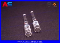 Ampullen-Flasche des Testosteron-1ml, die klares Ampere mit dekorativen Druckringen druckt