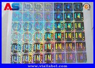 Aufkleber-Vinylhologramm Matrix-Lasers kundenspezifisches ganz eigenhändig geschriebes leer für Phiolen-Magazin