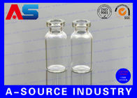 Röhrenminiaturglasflaschen-blaue Braunglas-Flaschen mit sicheren Gummideckeln