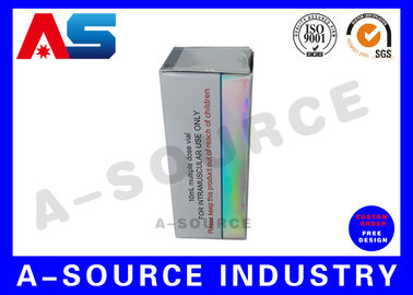 Papierverpackenkästen der Phiolen-10ml, Papier-Phiolen-Kasten des Hologramm-10ml mit fertigen Muscle Growth/Testosteron kundenspezifisch an