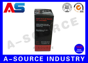 Bodybuilding / Test Enanthate Kundenspezifische Verpackungskisten Druck mit freiem Design 10ml Flaschenetiketten