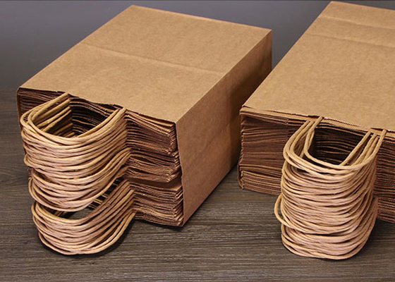 Logo Custom Kraft Paper Bag 80g 100g 130g 170g Food Takeaway Bag Abbaubar