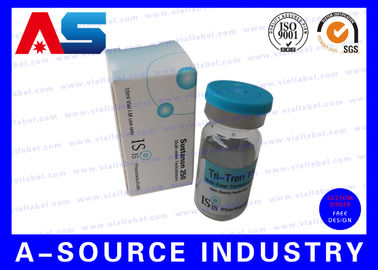 Injektionspeptid kundenspezifische Farbe & Logo bedruckt beschichtete Papierbox 10ml Durchstechflaschenboxen Bodybuilding Verpackungskiste