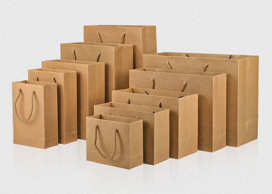 Bekleidungsgeschäft Einkaufen Papiertüte Logo Kundenspezifischer Werbeverpackungsdruck