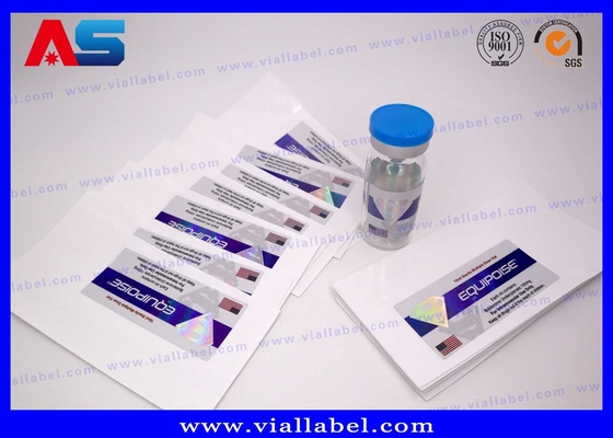CMYK Weiße Perlenfolie 10 ml Fläschenaufkleber für Injektionsflaschen
