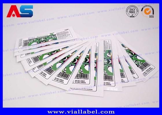 CMYK Weiße Perlenfolie 10 ml Fläschenaufkleber für Injektionsflaschen