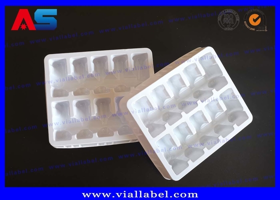 2 ml 10 Phiolen Kunststoff-Blisterschale, Medikamenten-Kunststoff-Phiolenschalen weiß