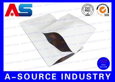 Aluminiumfolie-Ziplock-Tasche Wärmedichtung Custom gedruckte wieder verschließbare Aluminiumfolie Verpackungstaschen SGS ISO 9001