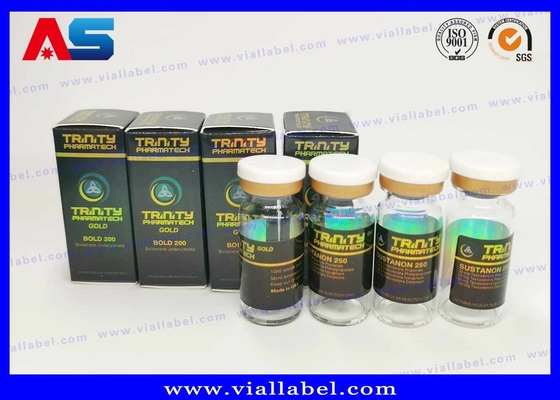 Pharmazeutische Peptide Sarms Papierflasche Verpackungskasse Hologramm-Logo UV-Beschichtung 10ml Flaschenetiketten