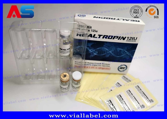 Somatropina Hcg Verpackung Papier-Injektionsflasche Kasten mit Etikett für BODYBUILDING-Ergänzungen
