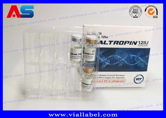 Somatropina Hcg Verpackung Papier-Injektionsflasche Kasten mit Etikett für BODYBUILDING-Ergänzungen