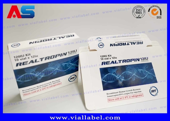 Pharmazeutische Konstruktion Druck Somatropina Hcg 2 ml Durchstechflasche Verpackung Verpackung aus Bodybuilding-Papier