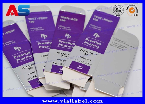 Medizin Flasche Pille Verpackung 10 ml Durchstechflaschen Dosen für medizinische Packung silberne pharmazeutische Verpackungskisten