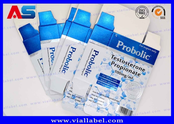 Bodybuilding Propionat 1 ml Ampulle-Boxen Druck Pharmazeutische Design-Boxen für kleine Durchstechflaschen