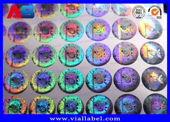 Custom 3D Holographische Manipulationssichere Sicherheitsetikette 20mm Anti-Fälschung Sicherheitscode Aufkleber Etikett