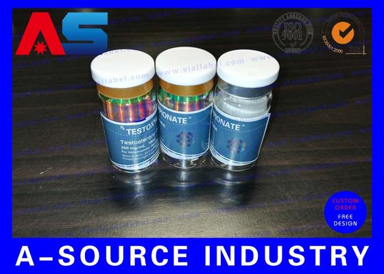 Matt Finish Wasserdichte Kunststoff Apothekenflaschen Etiketten Aufkleber für Peptide / Tirz