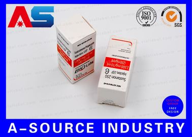 Phiole des Biolab-Sicherheits-Karton-Flaschen-Kasten-10ml packt prägeartiges Stellen-UVdrucken ein