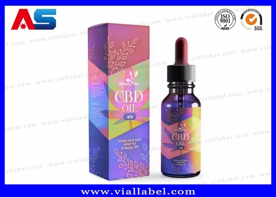 Custom Cbd Oil 10ml Papierbox Drucketikett und Tropffflasche Angebot