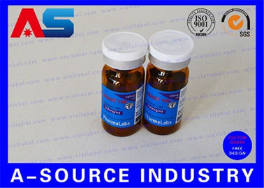 Phiole RX 10ml beschriftet silberne Folie metallisches Drucken für Laboreinspritzungs-Mehrfach-Dosis-Phiole Boldenone Undecenoate