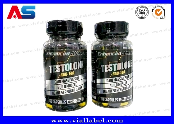 Druckte RAD-140 Tabletten Flaschenetikette Maßgeschneiderte Pille Flasche Aufkleber Druckerei