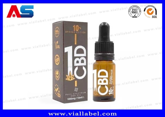 Pro-CBD-Paket-Box und Etikett DNA-Öldropfer-Flasche-Label und Box-Druckfabrik