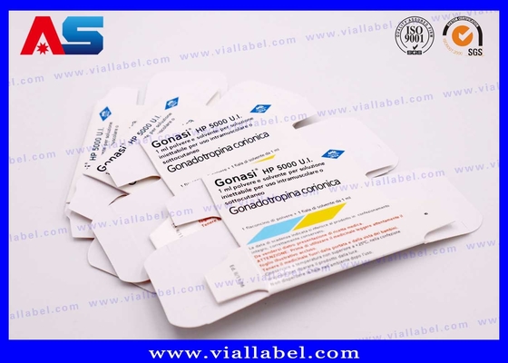 Persönliche Glasflasche Papier 10 ml Durchstechflaschen für Pregnyl Hcg Pharmazeutische Verpackungskiste