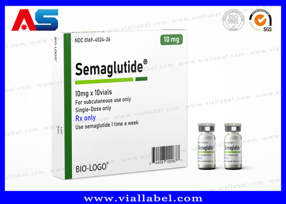 Semaglutide 2ml Durchstechflaschenbox Druck mit UV-glanzendem Laminat und kundenspezifischem Design