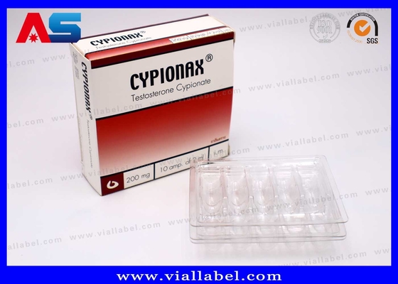 Plastikbehälter und Papierbox für 10 Ampere von 2 ml MOQ 100pcs 55um Dicke klares PET
