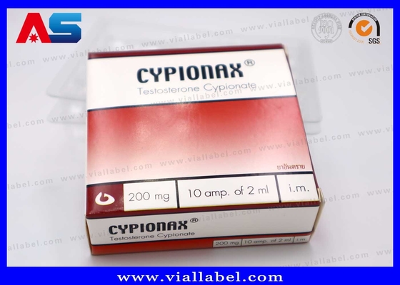 CMYK-Pharmazeutische Verpackungskiste für 10 Ampullen von 1 ml Ampulle Papierkiste und Plastikbehälter