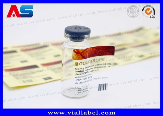 Durchsichtige 10 ml Flaschen Aufkleber Custom Printing Made in China Transparente 10 ml Flaschen Etiketten wasserdicht
