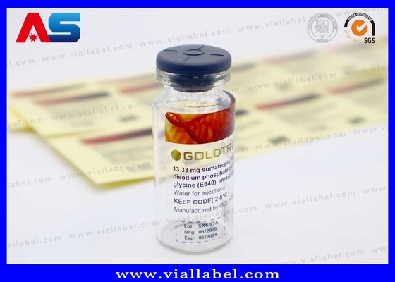Durchsichtige 10 ml Flaschen Aufkleber Custom Printing Made in China Transparente 10 ml Flaschen Etiketten wasserdicht