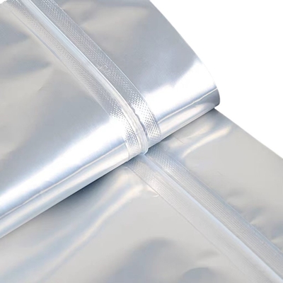 Aluminiumfolie-Tasche MOQ 100 Stück Aluminium Silber Zip Lock Tasche für 50 Tabletten