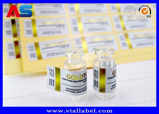 Goldfolie 10ml Fläschenaufkleber Druckflaschenverpackung Wasserdicht starkes Klebstoff 10ml Etikett