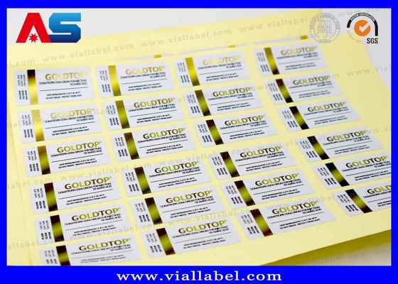 Goldfolie 10ml Fläschenaufkleber Druckflaschenverpackung Wasserdicht starkes Klebstoff 10ml Etikett