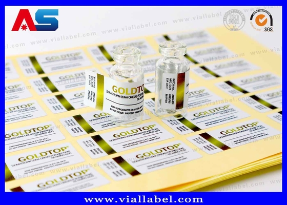 Goldfolie 10ml Fläschenaufkleber Druckflaschenverpackung Wasserdicht starkes Klebstoff 10ml Etikett