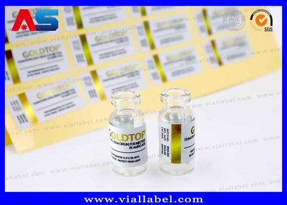 10 ml Durchstechflaschenetikett Gold Oberfläche Wasserdruck Goldfolie Effekt Starker Klebstoff Wasserdicht
