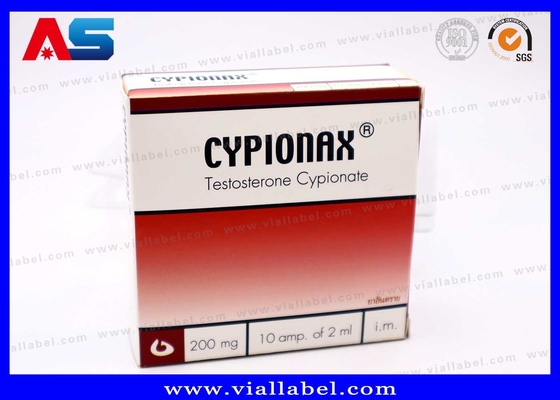 Individuelle 10 ml Fläschchenboxen mit Plastikbehältern aus 10 Flaschen Ampullen Anti-Fälschungsdruck