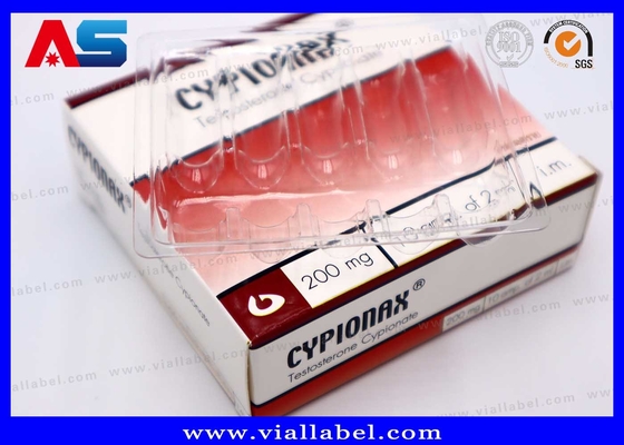 Individuelle 10 ml Fläschchenboxen mit Plastikbehältern aus 10 Flaschen Ampullen Anti-Fälschungsdruck