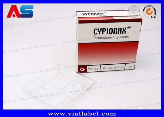 Individuelle 10 ml Fläschchenboxen mit Plastikbehältern aus 10 Flaschen Ampullen Anti-Fälschungsdruck