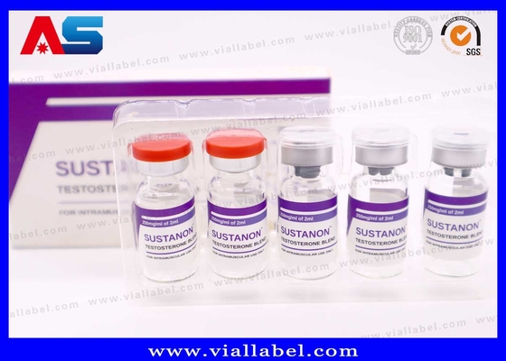 10 ml Durchstechflaschenetiketten aus wasserdichtem weißen Perlenfilm