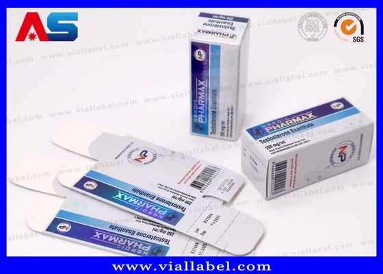 Luxuriöse Laser- und Aufstrichenpapierbox für 10 ml Test-Enan-Flaschen