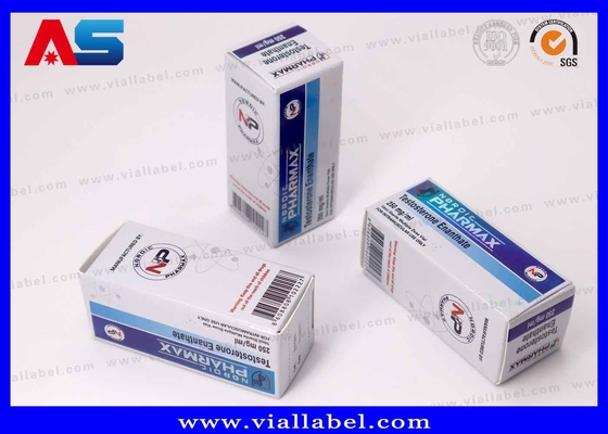 Luxuriöse Laser- und Aufstrichenpapierbox für 10 ml Test-Enan-Flaschen