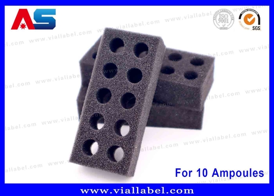 Schwarze EVA-Schaumampulle-Legeleinheit 10x1ml Sichere Lagerlösung für medizinische und Laborzwecke