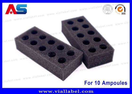 Schwarze EVA-Schaumampulle-Legeleinheit 10x1ml Sichere Lagerlösung für medizinische und Laborzwecke