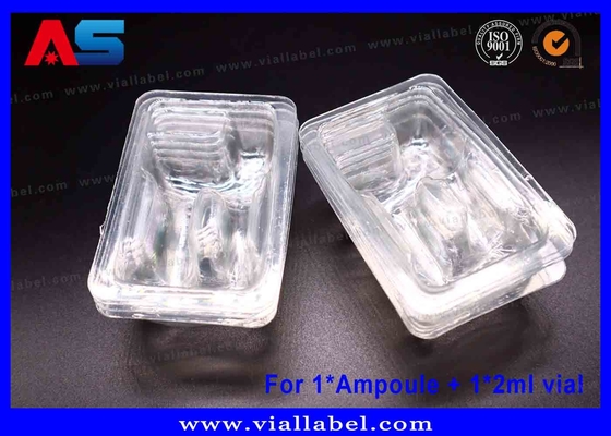 Transparentes PET-Blister-Tray ∙ Doppelkammer-sichere Verpackung für 1 ml Ampulle & 2 ml Durchstechflasche∙ ISO-zertifiziert, 12+ Jahre Export-Expertise